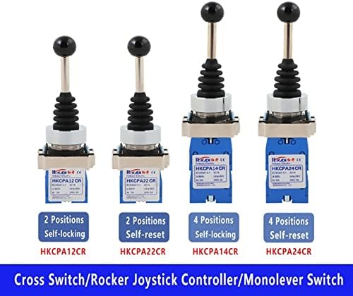 Zaahh 1pcs joystick switch monolever rocker cross Master switch bid-way de 4 vias de auto-rastreio 2no 4no