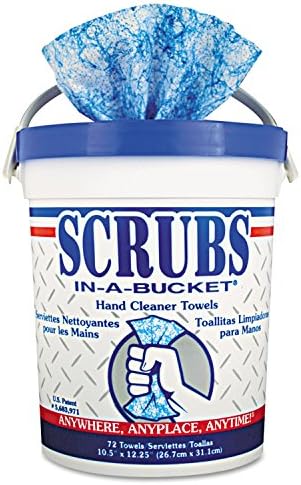 Scrubs 42272ct Toalhas de limpeza manual, 72 /banheira, 6 /ct, azul