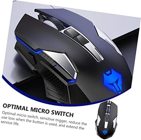 Mobestech 1PC Laptop Multifuncional Cor para jogos Games Black Acessório Gradiente com fio Ergonomic Trabalho mudo jogo USB Quatro-