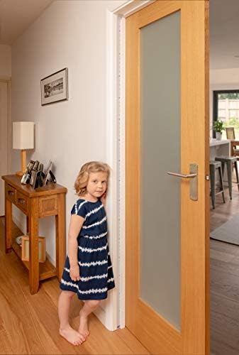 Meça -me! Baby Roll -up Door da moldura Cabeça de altura de crescimento para crianças quarto - pequeno branco