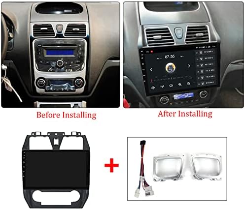 Rádio do carro para Geely Emgrand EC7 2009- Android 11 Car GPS Navigação Player Support DSP WiFi FM Bluetooth