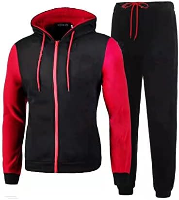 Nikufeimei Men's Jogging Tracksuits Casual 2 peças Sorto de moletom