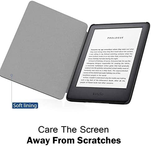 Case se encaixa na 6 Kindle, Ultra -Thin e Lightweight Leather Smart Protective Case com acordar/sono automático - guindaste