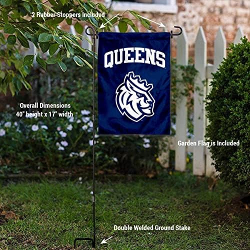 Bandeira do jardim do Queens Royals Conjunto de suporte do poste