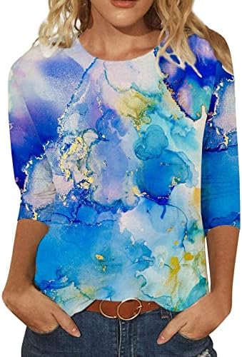 Camisas respiráveis ​​casuais da moda para mulheres Crew Neck Classic Classic Fit Fit Sweetshirts Sweethirts Graphic