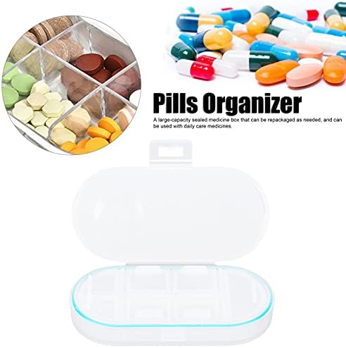 Organizador da pílula, grande organizador de comprimidos de 7 dias 1 vezes ao dia, portátil 7 pílulas de grade de