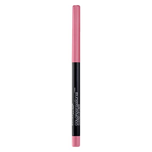 Maybelline Color Sensational Shaping Lip Liner com ponta de auto-lesão, rosa palest, rosa pálido, 1 contagem