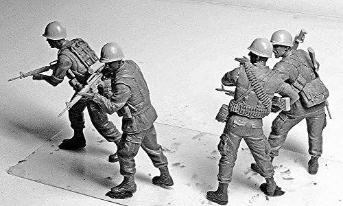 Modelos de caixas principais Jungle Patrol, série da Guerra do Vietnã - 4 Figuras Conjunto