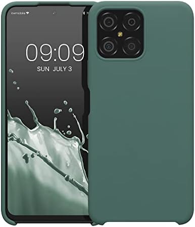 Caixa Kwmobile Compatível com Honor X8 Case - TPU Silicone Telefone com acabamento macio - Forest Green