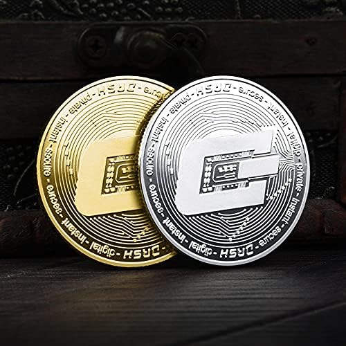 Coleta moedas decorativas com casos de proteção Digital Coins Crafts Bitcoin