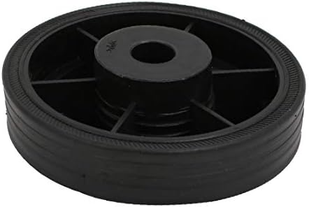 NOVO LON0167 115mmx16.5mm Plástico em apresentação de compressor de ar substituição de peças de eficácia confiável rodas rodas preto 2pcs