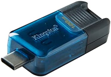 Kingston DataTraveler 80 M 128 GB USB-C Drive Flash | USB 3.2 Gen 1 | Até 200 MB/S | DT80M/128GB