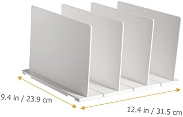 Placa Partition Plate de 2pcs Ultechnovo Prateleiras Expandíveis Roupas de prateleira de mesa de mesa Clear Closet Shelf Divider Cluclo