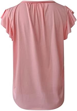Overmal feminino casual feminino impresso em colorido em v altura-de-s-shirt de pulôver solto sem mangas