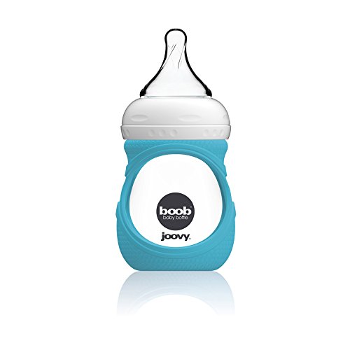 Joovy Boob Glass Bottle and Slave, amarelo, 5 onças