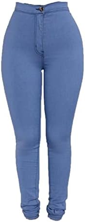 Mulheres com cintura alta Jeans magros de jeans sexy levantando calças de jeans de jeans casuais casuais calças jeans