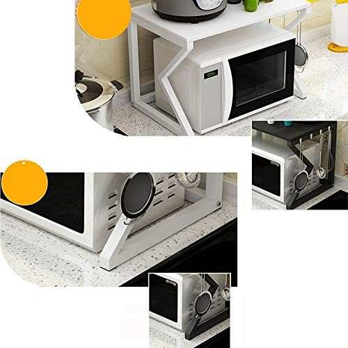 Microondas Plataforma de forno de microondas Cozinha de rack de microondas 2 camadas de armazenamento rack de forno