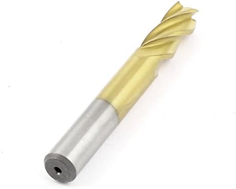 Aexit 8mm Cutting Router Bits DIA 4 FLUTE HSS End Mill Cutter CNC Drill Edge Treatment & Grooving Bits Bit Tool