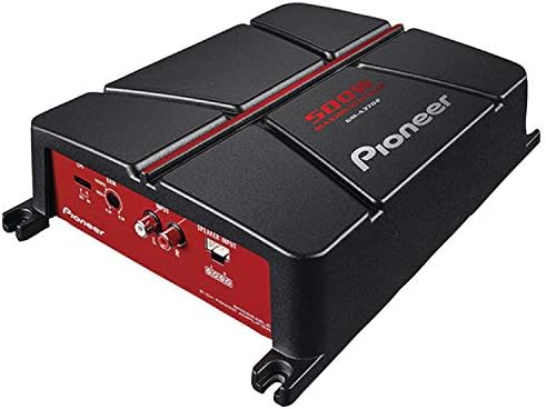 Pioneer GM-A3702 amplificador de ponte de 2 canais, preto/vermelho