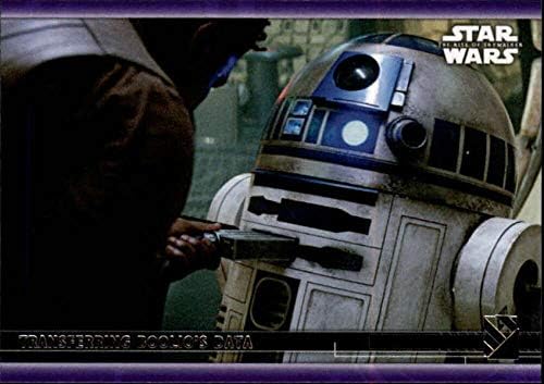 2020 Topps Star Wars The Rise of Skywalker Série 2 Purple #6 Transferindo o cartão de negociação R2D2 da Boolio R2D2