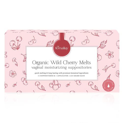 Femallay Wild Cherry Sweerging Vaginal Hidratante Supõe -se: Ingredientes naturais para a secura vaginal e odor, conforto íntimo,