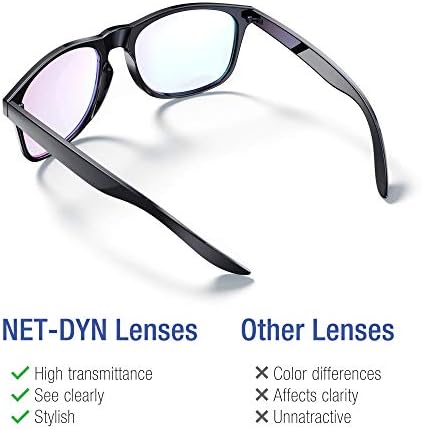 Óculos de bloqueio de luz azul - óculos de jogadores, filtro a luz azul da tela LCD/LED e computador, óculos para dormir e ajuda