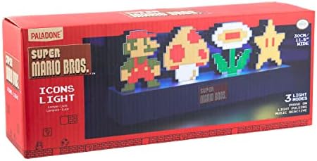 Paladone Super Mario Bros ícones leves, figura decorativa de iluminação