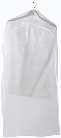 Sacos de vestuário QSTNXB, desenhos transparentes de roupas fáceis de limpar com zíper de comprimento total, sacos de armazenamento