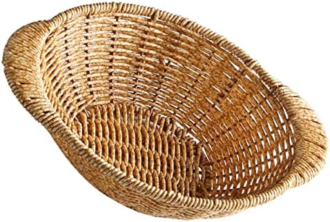 Cesta de ovo de cabilock cesta decorativa cesta de vime redondo bandeja decorativa bandejas de tecido de servir lanche