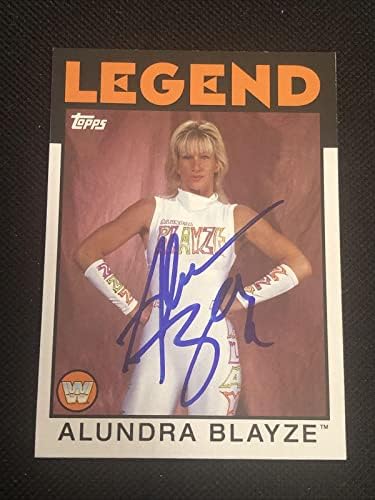 Alundra Blayze Topps Heritage Wrestling Card Autografado - Fotos de luta livre autografada