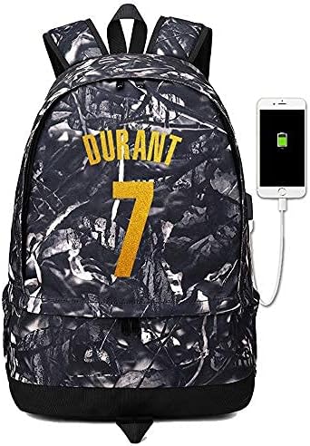 Jogador de basquete Durant Ball Storage Backpack Sports Sports Depositary Multifuncional Student Bookbag para homens Mulheres