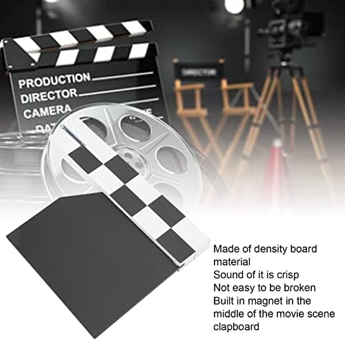 Slate de cinema, diretor de cinema de rispa de densidade de quadro de quadro de filmes de cena de cena para adereços fotográficos