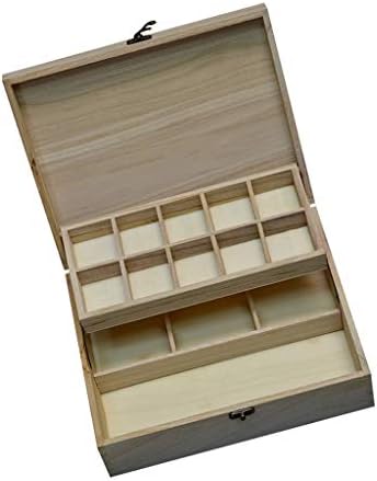 A caixa de madeira da peça irdfwh fez uma caixa de armazenamento de madeira de madeira retro e elegante e elegante