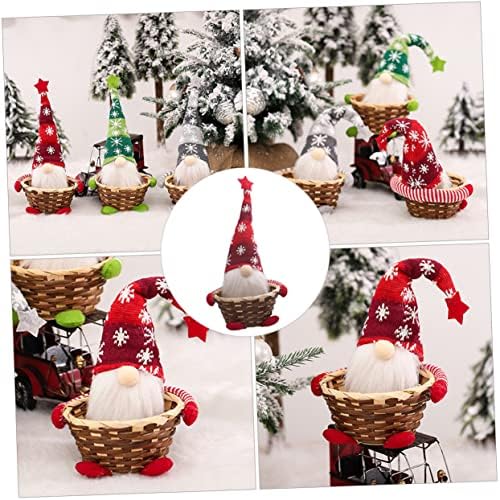 Holidyoyo Christmas Candy Basket para Mesa de Armazenamento Rena Candy Bowl Recipiente de Candros de Natal de Natal Cestas