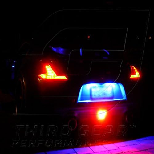 TGP T10 Blue 6 LED SMD Placa de placa Bulbos de lâmpadas 2009-2013 Compatível com Nissan GT-R
