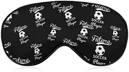 Futuro jogador de futebol Sleeping Sleeping Blackfold Mask capa de sombra de olho fofo com cinta ajustável para homens