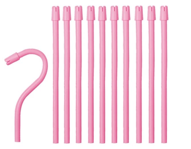 Ejetores de saliva descartáveis ​​de produtos americanos 300/PK ejetores de sucção descartáveis, dicas de válvulas flexíveis dentárias, rosa