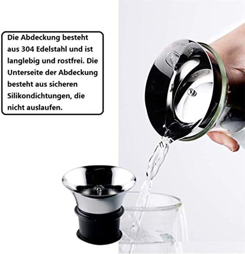 Chaiodengzi 1.8litra de jarro de água de jarro de jarro de jarro de jarro de água jarra de água com aço inoxidável e beliscão