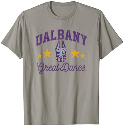 Universidade da camiseta de logotipo da Albany Great Danes