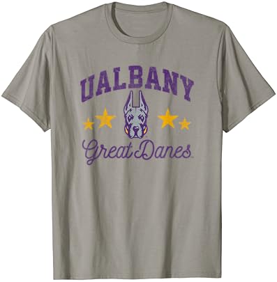 Universidade da camiseta de logotipo da Albany Great Danes