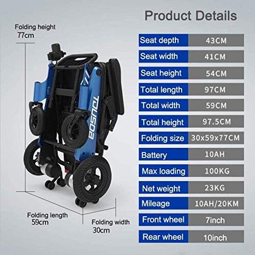Neochy Fashion Portátil Cadeira de rodas portátil mais leve do pacote ergonômico dobrável do mundo O tamanho de viagem