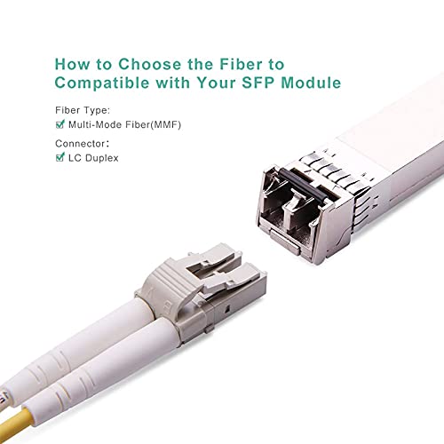1 pacote de cabo de fibra de fibra de fibra OM3 a LC a LC e 1 kit de ferramentas de fibra: alicates de remoção de fibra,