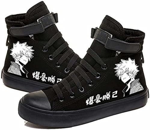 Sapatos de lona de tela dhspkn Anime Deku tênis izuku Todoroki Cosplay sapatos de topo alta