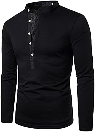 Xiloccer mass de botão casual masculino de manga longa camisas de treino