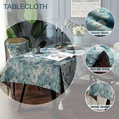 Talha de mesa de linho de algodão JHLD, tampa de mesa lavável de toalha de mesa de mesa retângulo de mesa de mesa de mesa