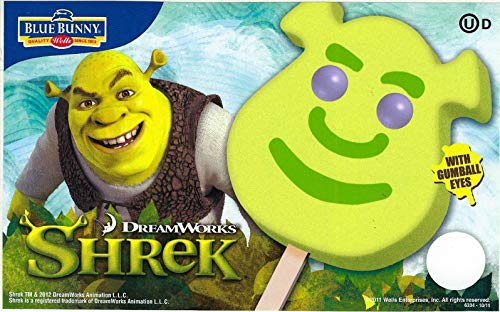 Shrek Blue Bunny Shreks Popsicle Ice Cream Truck Bomb Bomb Pop Stand Decals Adreters Starters Alimentos Desertos Softie