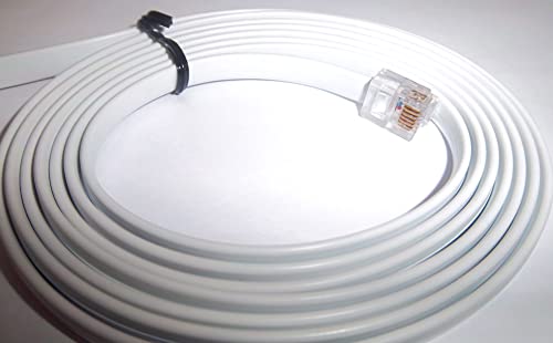 RJ12 6 pinos - RJ45 8 pinos Ethernet LAN Modem Modem Cabo - Vários cabo 1m 2m 3m 4m 5m