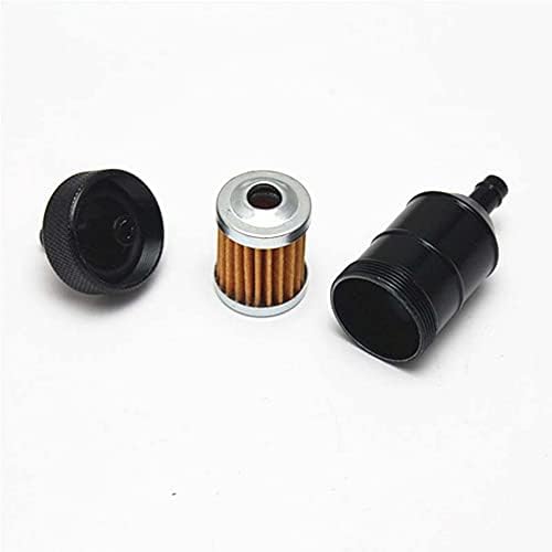 Guangming - 8mm 5/16 '' Universal Motorcycle Fille Filter Chrome Aluminium Inline Gasoline Oil Filtro para scooters