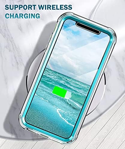 Compatível para iPhone 12/iPhone 12 Pro Case construído com protetor de tela, estojo TPU de proteção à prova de choque de corpo