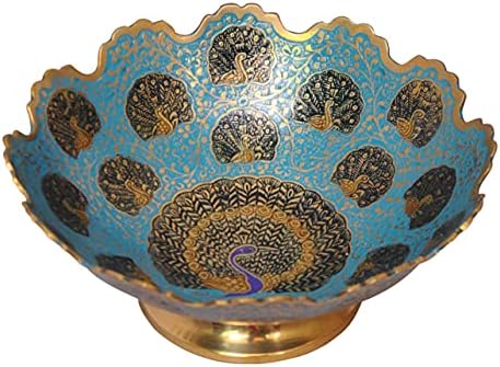 Parijat artesanato de artesanato decorativo tigela seca tigela de frutas trabalham lindamente artesanal designer colorido utensílios